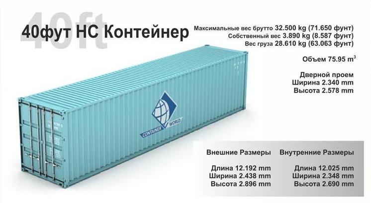 Контейнер 40 фут НС